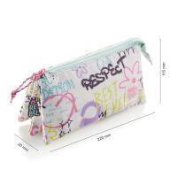 Portatodo Triple Rebel poliester reciclado RPET, 22 x11,5x 6 cm MIQUELRIUS