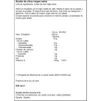 Aceite o. virgen extra squizz c. temprana COOSUR, botella 500 ml