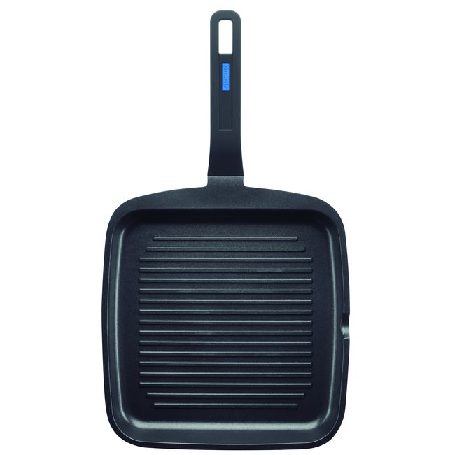 Grill asador con rayas de aluminio fundido, apto para todo tipo de cocinas, Solid Pro MONIX, 22x22cm