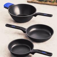 Wok antiadherente de aluminio fundido, apto para todo tipo de cocinas, Solid Pro MONIX, Ø28 cm