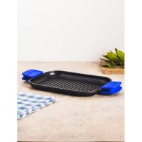 Plancha de asar con rayas, aluminio fundido, apta para todo tipo de cocinas, Solid Pro MONIX, 32x24 cm