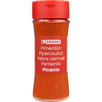 Pimentón picante EROSKI, frasco 58 g