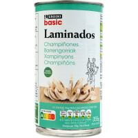 Champiñon laminado EROSKI BASIC, lata 185 g