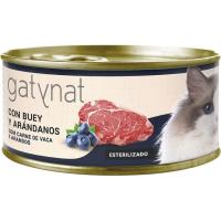 Alimento de buey-arándanos gato GATYNAT GRAIN FREE, lata 85 g Alimento de buey-arándanos gato GATYNAT GRAIN FREE, lata 85 g