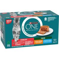 Alimento de pollo para gato esterilizado ONE, pack 4x95 g Alimento de pollo para gato esterilizado ONE, pack 4x95 g