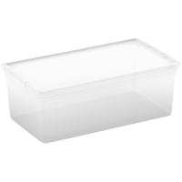 Caja de plástico con tapa C-BOX, capacidad 6 litros CURVER, 12x19x33,5 cm