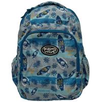 Mochila infantil 3 cremalleras Nalu, 31 x  43 x 20 cm OCEAN'S WAVE