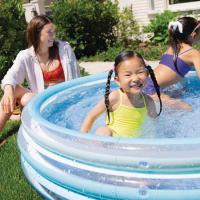 Piscina hinchable infantil Blue Biss, edad rec:+2 años INTEX, Ø147x33 cm