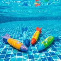 Juego acuático: torpedos de colores, edad rec:+6 años INTEX, pack 4 uds