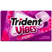 Chicle vibes sabor frambuesa TRIDENT, caja 21 g