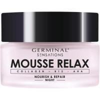 Crema de noche Mousse Relax GERMINAL SENSATIONS, tarro 50 ml