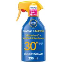 Crema solar SPF30 NIVEA PROTEGE&HIDRATA, pistola 250 ml