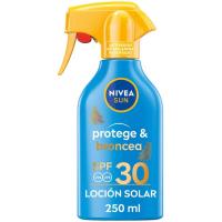 Crema solar SPF30 NIVEA PROTEGE&BRONCEA, pistola 250 ml