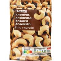 Anacardo frito EROSKI, bolsa 200 g Anacardo frito EROSKI, bolsa 200 g