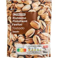 Pistachos tostados EROSKI, bolsa 200 g Pistachos tostados EROSKI, bolsa 200 g