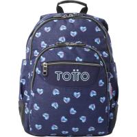 Mochila escolar Rayol Glitter, 33 x 44 x 13,5 cm, 20 l. bolsilo porta PC TOTTO