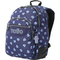 Mochila escolar Rayol Glitter, 33 x 44 x 13,5 cm, 20 l. bolsilo porta PC TOTTO