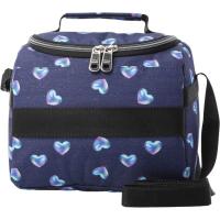 Portalimentos Térmico Resaltador Glitter Corazones azul 4EF, 20 x 17 x 25 cm TOTTO