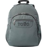 Mochila juvenil gris con porta PC, 33 x 44 x 14 cm 20 L TOTTO
