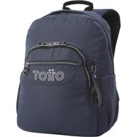Mochila juvenil azul con porta PC, 33 x 44 x 14 cm 20 L TOTTO