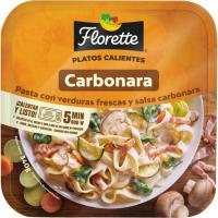 FLORETTE carbonara pasta barazki freskoekin, erretilua 340 g FLORETTE carbonara pasta barazki freskoekin, erretilua 340 g