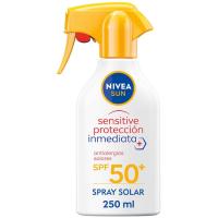 Protector solar sensitive SPF50+ NIVEA, pistola 250 ml