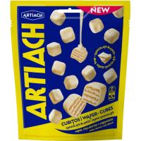 Galleta wafer cubes chocoblanco ARTIACH, paquete 110 g
