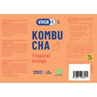 Refresco de kombucha tropical VIVER, lata 25 cl