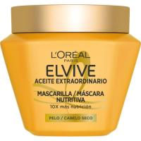 Mascarilla nutritiva aceite extraordinario ELVIVE, tarro 310 ml