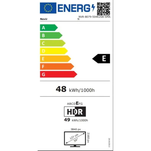 Televisión 50" Led UHD Smart 504K2SB NEVIR