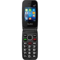 Teléfono móvil solo voz, negro, NEO2NW BKSOS 4G QUBO