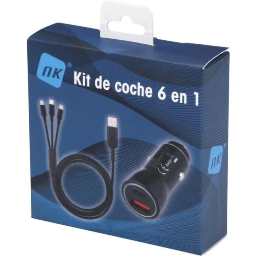 Accesorio telefonia kit coche 6 en 1 negro, NK-CA350022 NK