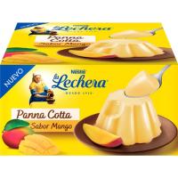Pannacotta sabor mango LA LECHERA, pack 4x100 g