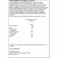 Infusión mate de jengibre y cúrcuma SUSARON, caja 10 uds