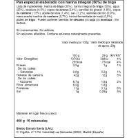 Pan natural con cereales y semillas BIMBO, paquete 460 g