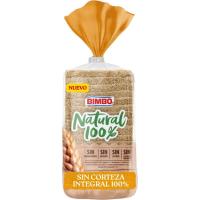 Pan natural 100% integral sin corteza BIMBO, paquete 450 g Pan natural 100% integral sin corteza BIMBO, paquete 450 g