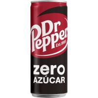 Refresco de cola sin azúcar DR. PEPPER, lata 33 cl