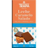 Chocolate con leche y caramelo salado TRAPA, tableta 90 g