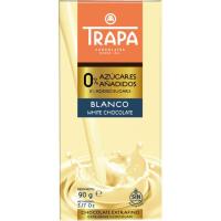 TRAPA txokolate zuria % 0 azukrerik gabe, tableta 90 g