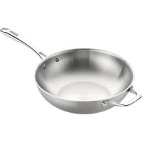 Wok de acero inoxidable sin antiadherente, apta para todo tipo de cocinas, Triply Planet MONIX, Ø28 cm