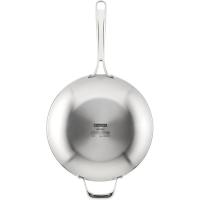 Wok de acero inoxidable sin antiadherente, apta para todo tipo de cocinas, Triply Planet MONIX, Ø28 cm