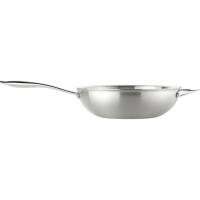 Wok de acero inoxidable sin antiadherente, apta para todo tipo de cocinas, Triply Planet MONIX, Ø28 cm