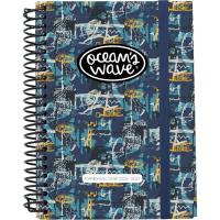 Agenda escolar, tamaño A6, día página, tapa dura estampada OCEAN'S WAVE Agenda escolar, tamaño A6, día página, tapa dura estampada OCEAN'S WAVE