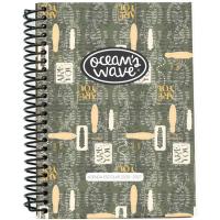 Agenda escolar, tamaño A6, día página, tapa polipropileno estampada OCEAN'S WAVE