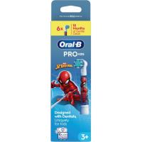Recambio cepillo dental eléctrico kid Spiderman ORAL-B, 6 uds