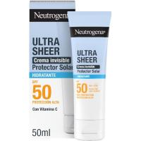 Crema solar facial Hidra SPF50 NEUTRÓGENA U. SHEER, tubo 50 ml