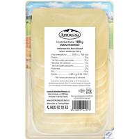 Queso tierno CENTRAL LECHERA ASTURIANA, lonchas, bandeja 180 g