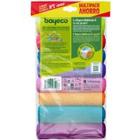 Bayeta microfibra varios colores BAYECO, pack 8 uds