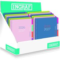 Agenda escolar, tamaño A6, semana vista, tapa forrada, ¿Cuál te llegará? INGRAF Agenda escolar, tamaño A6, semana vista, tapa forrada, ¿Cuál te llegará? INGRAF