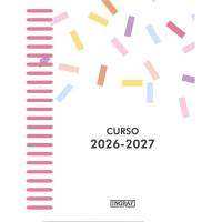 Agenda escolar, tamaño A6, día página, tapa polipropileno ¿Cuál te llegará? INGRAF Agenda escolar, tamaño A6, día página, tapa polipropileno ¿Cuál te llegará? INGRAF